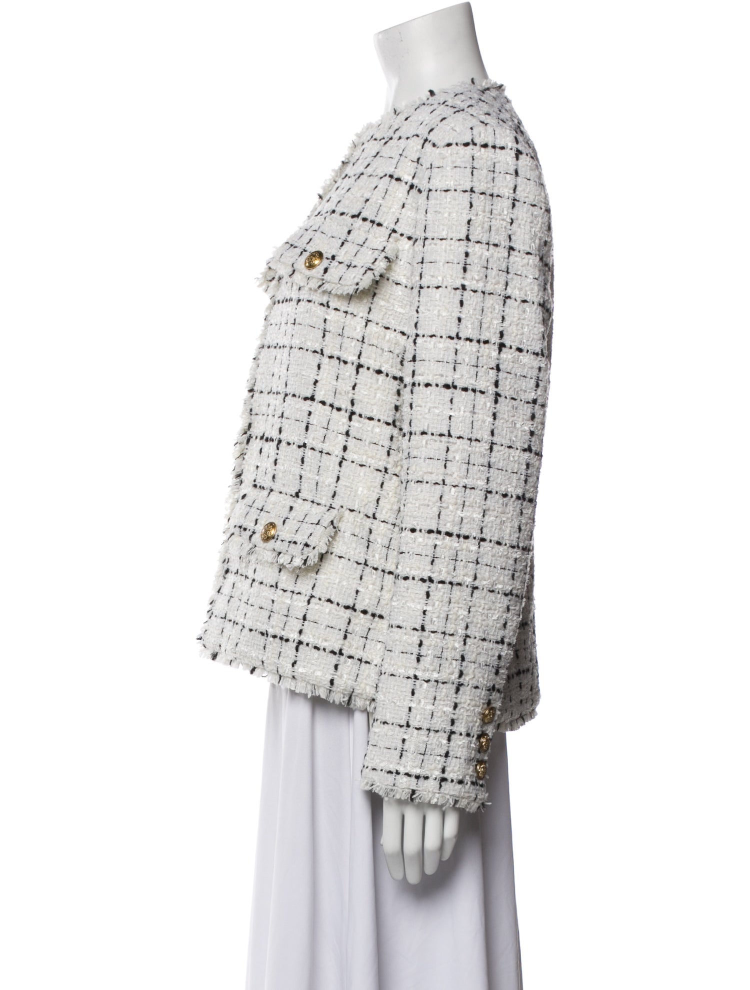 Alice + Olivia Tweed Pattern Evening Jacket