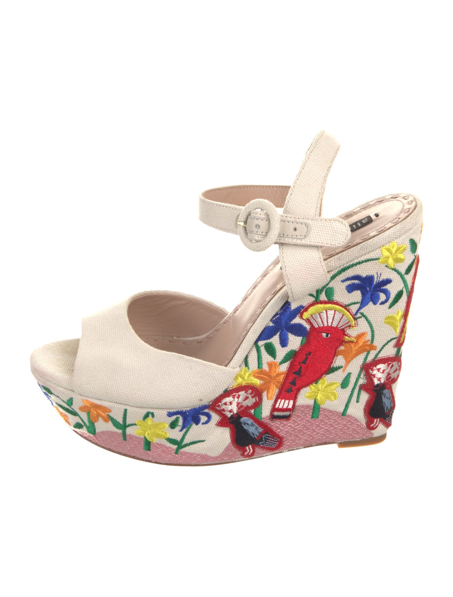 Alice + Olivia Canvas Floral Print Espadrilles
