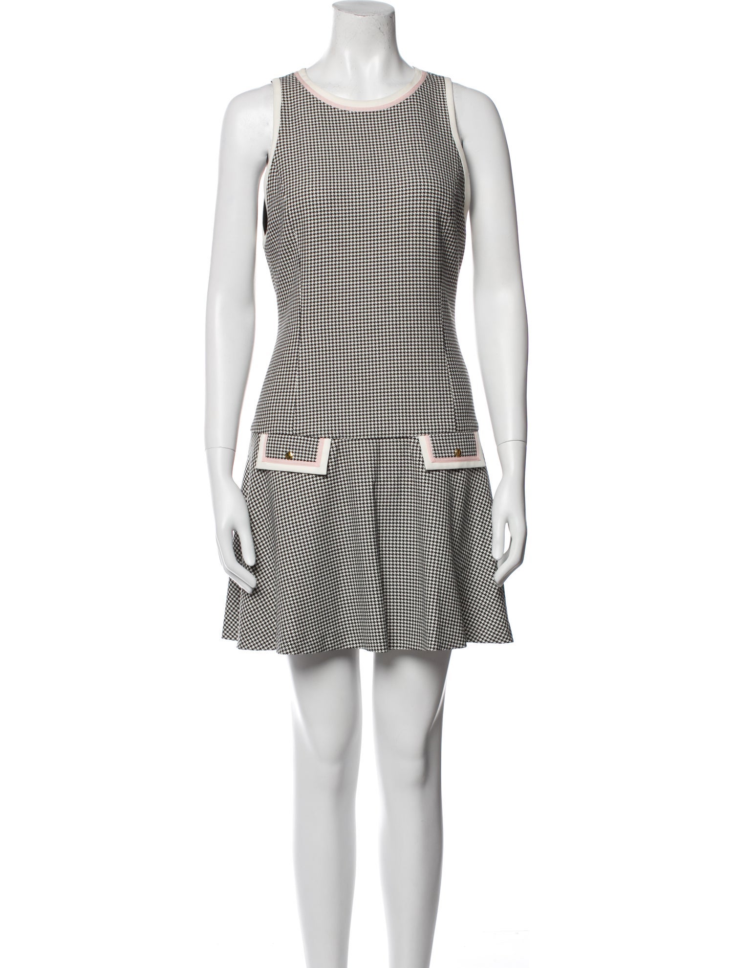 Alice + Olivia Houndstooth Print Mini Dress w/ Tags