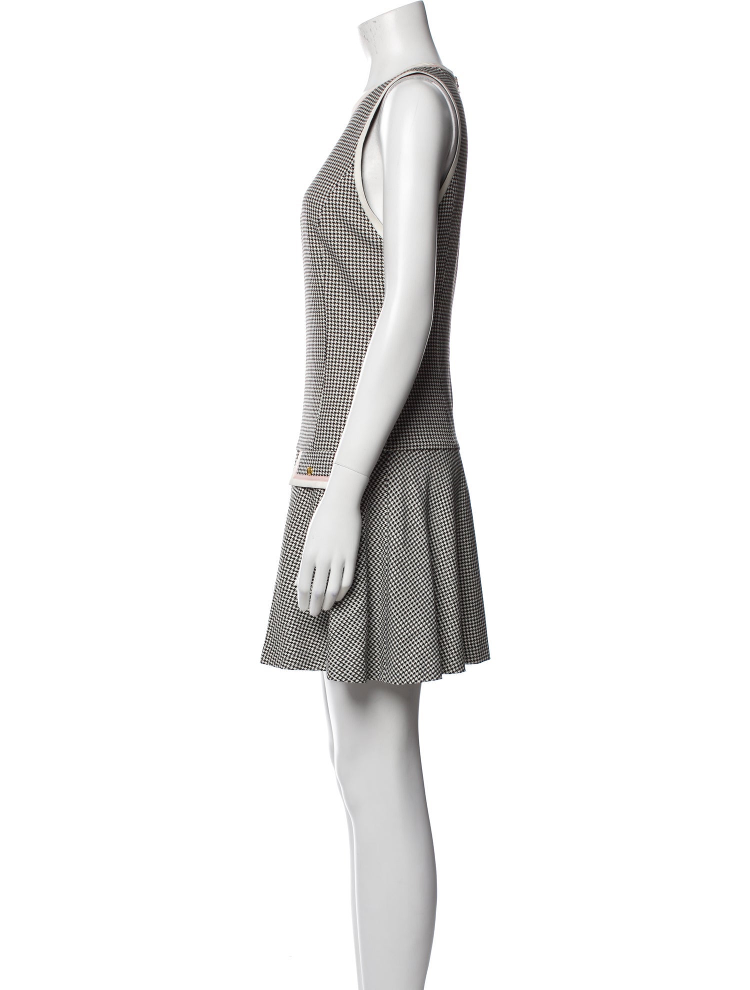 Alice + Olivia Houndstooth Print Mini Dress w/ Tags