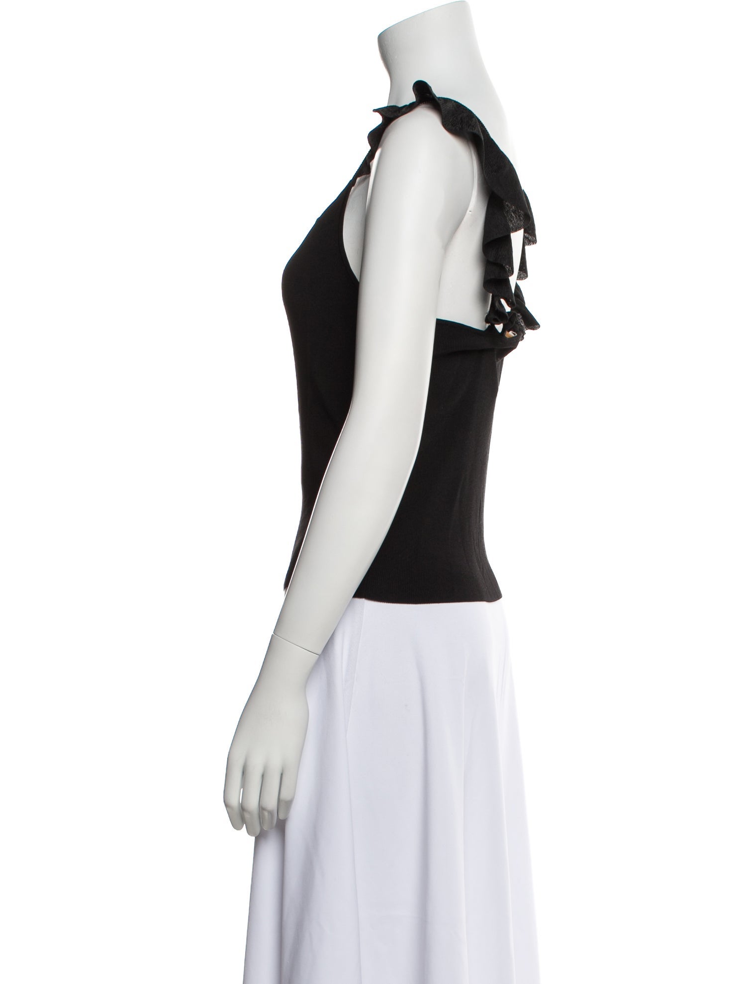 Alice + Olivia Square Neckline Sleeveless Crop Top