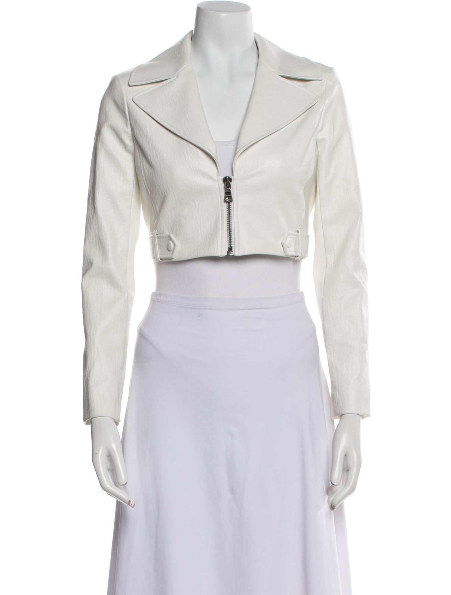 Alice + Olivia Faux Leather Bolero