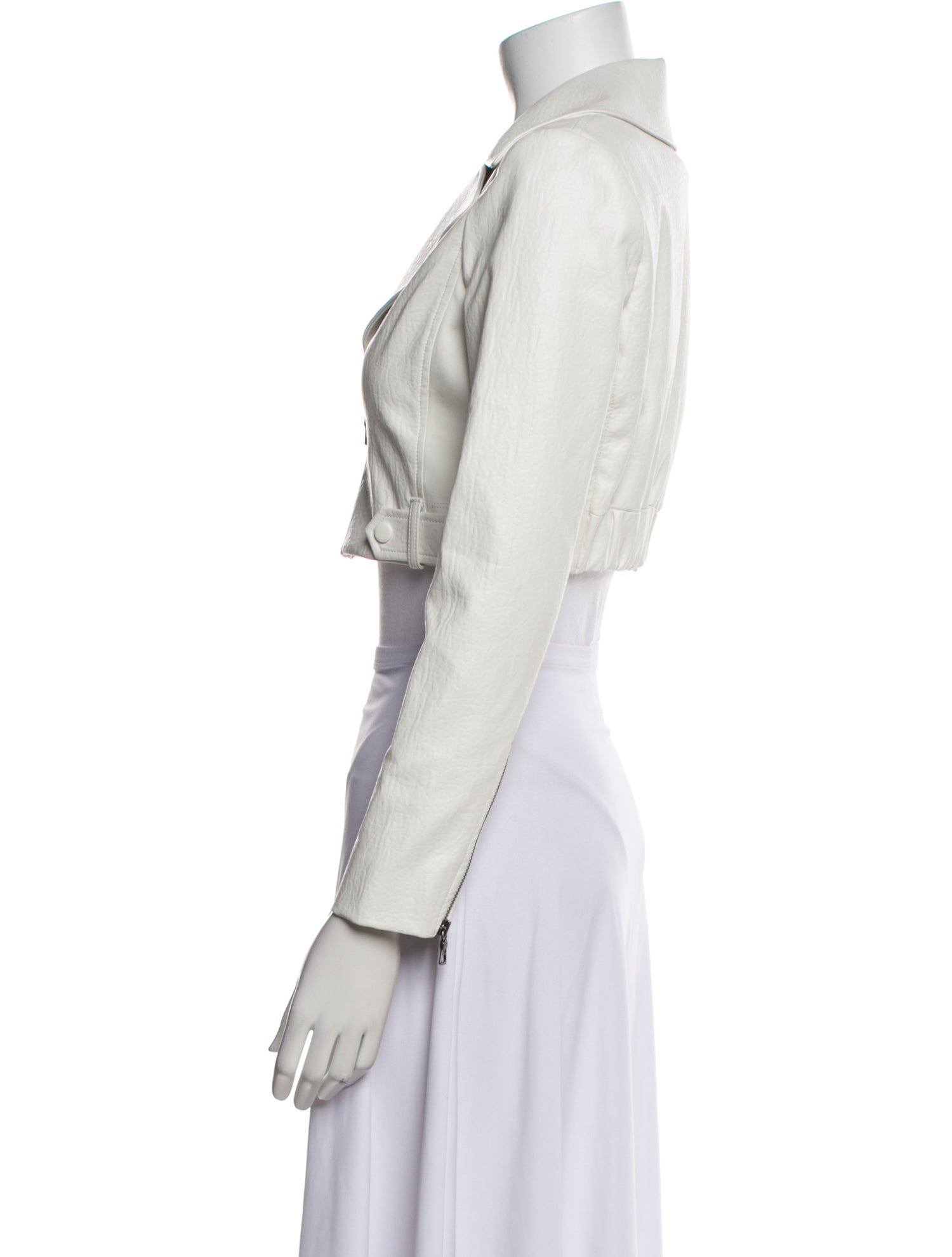Alice + Olivia Faux Leather Bolero