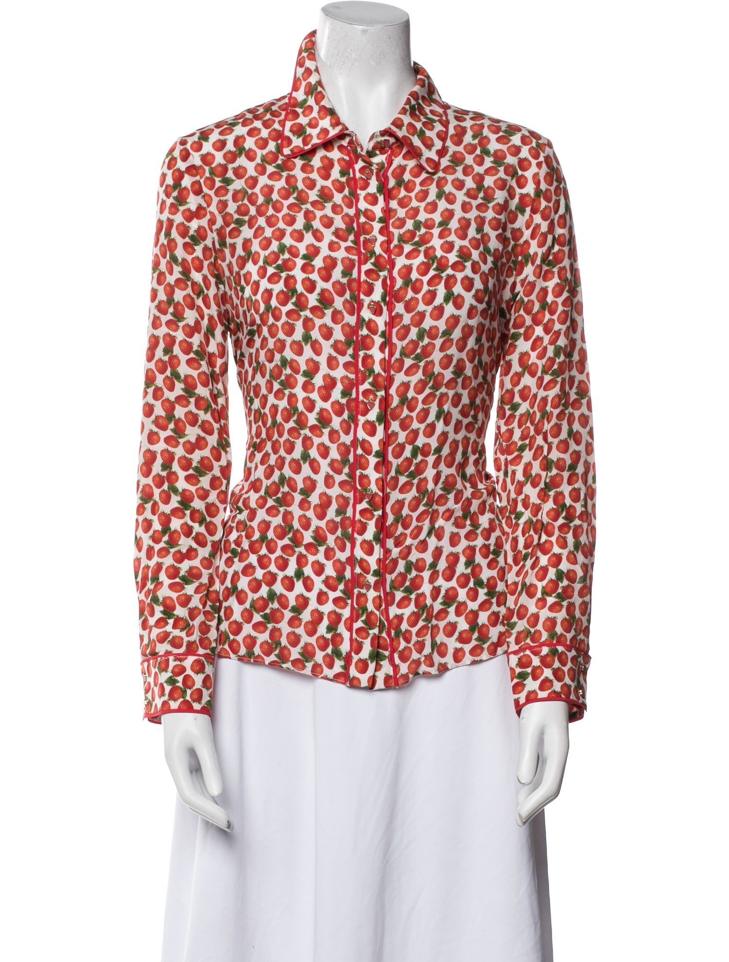 Alice + Olivia Silk Printed Top