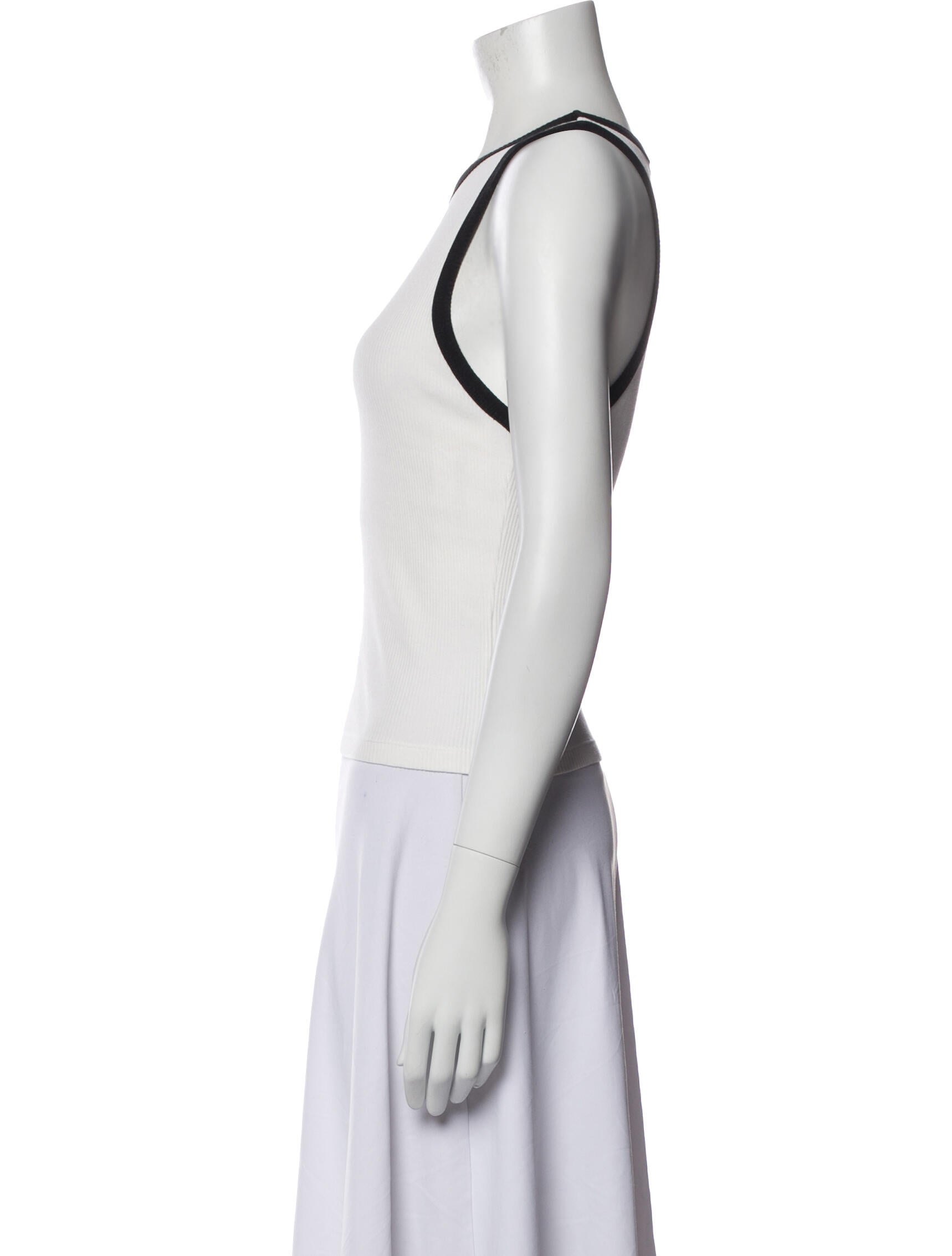 Alice + Olivia Crew Neck Sleeveless Top