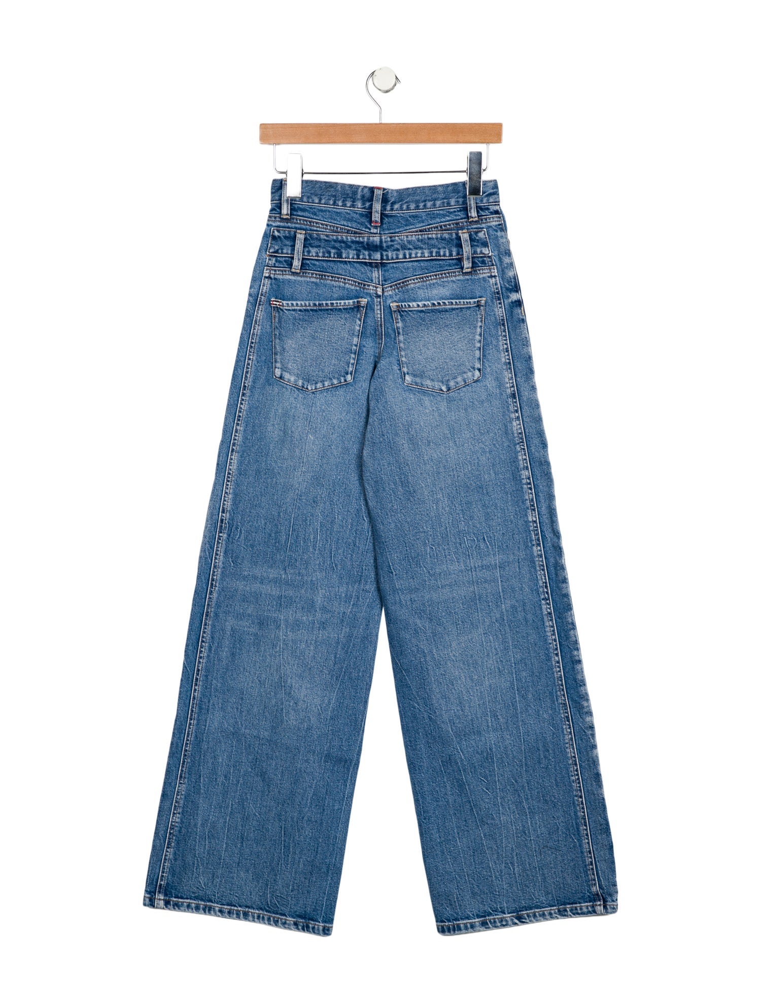 Alice + Olivia Mid-Rise Wide Leg Jeans