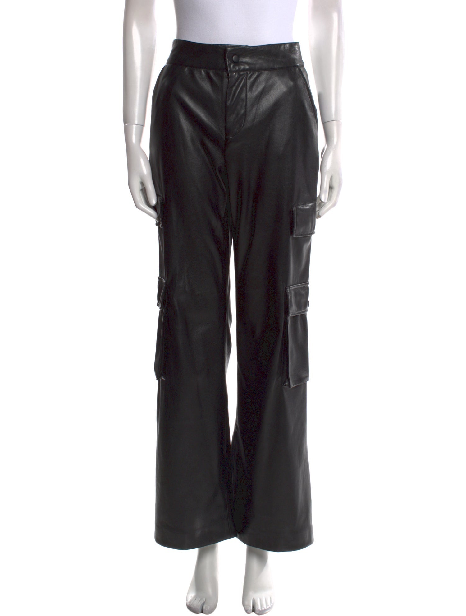 Alice + Olivia Faux Leather Wide Leg Pants