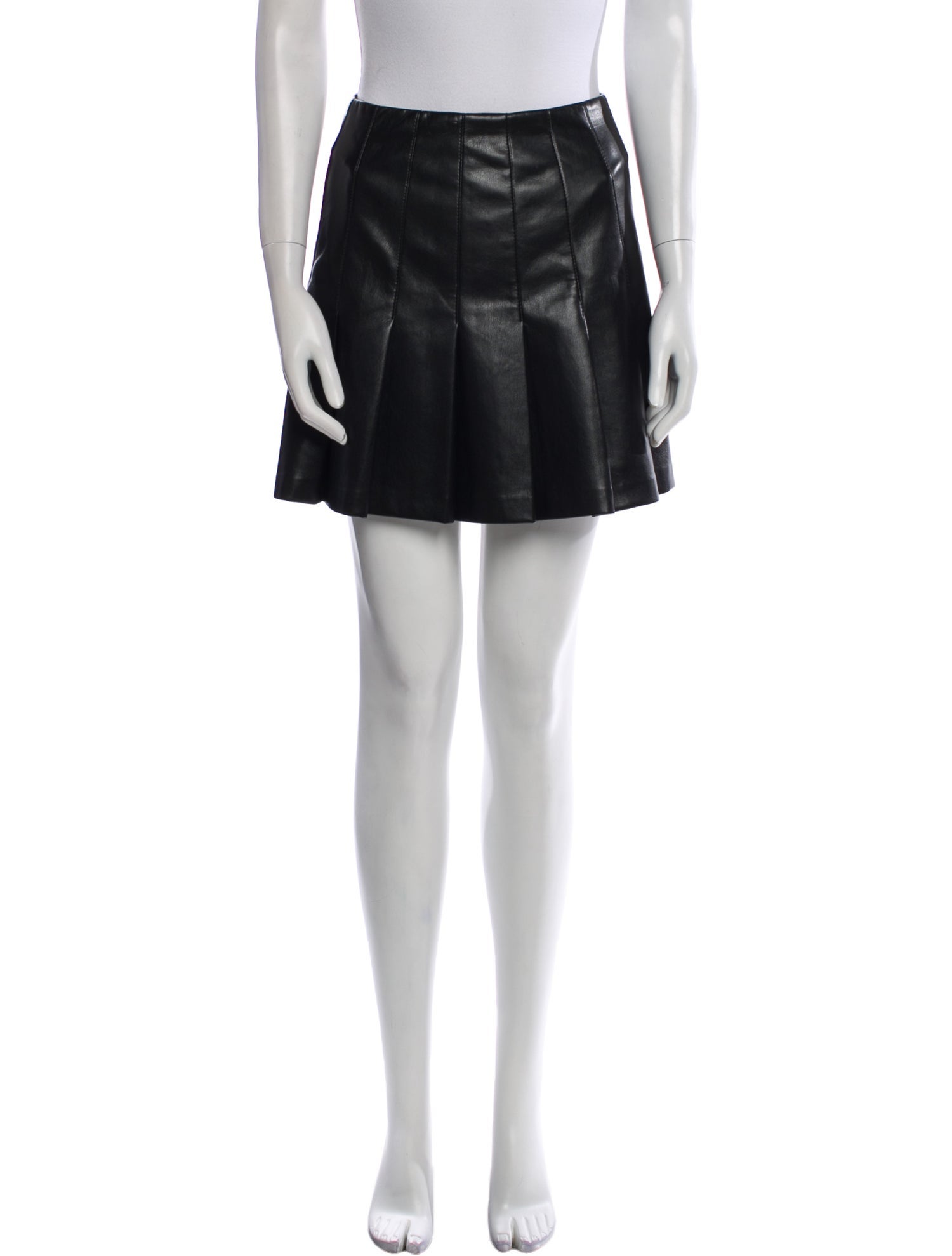 Alice + Olivia Faux Leather Mini Skirt