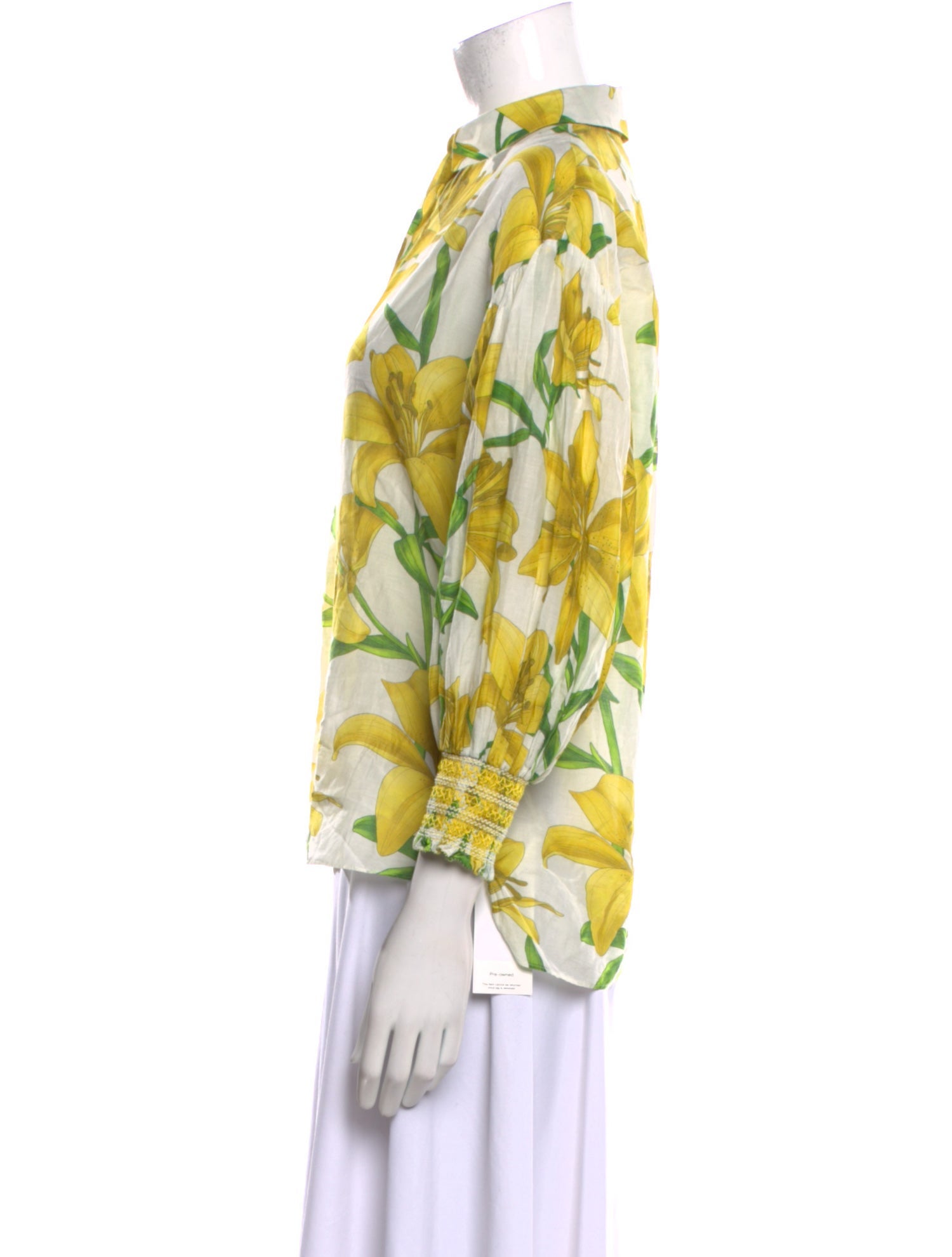 Alice + Olivia Floral Print V-Neck Blouse