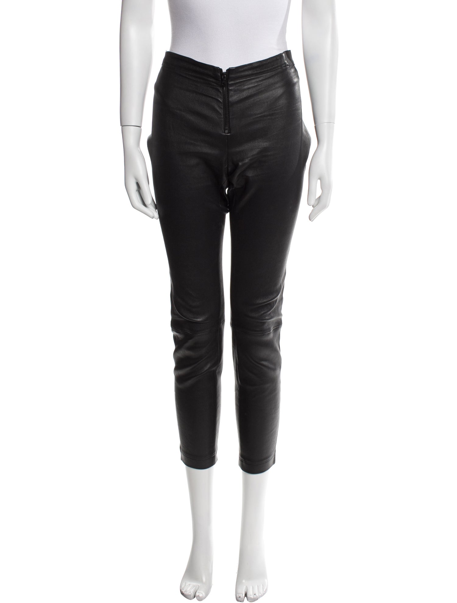 Alice + Olivia Leather Skinny Leg Pants