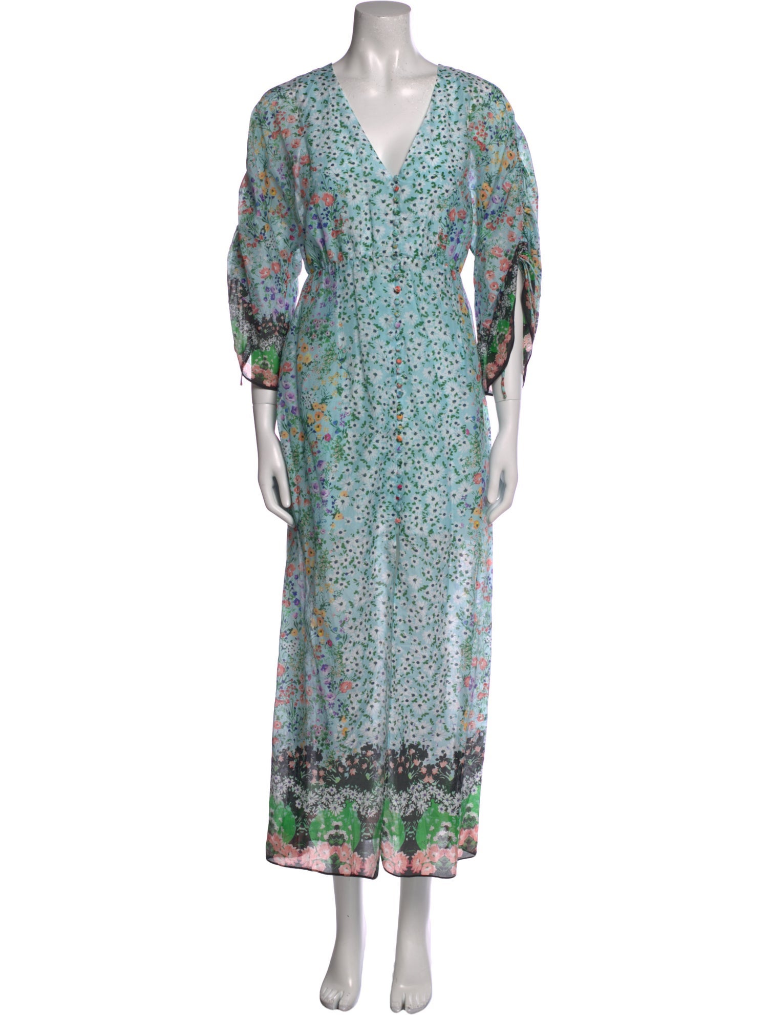 Alice + Olivia Floral Print Long Dress