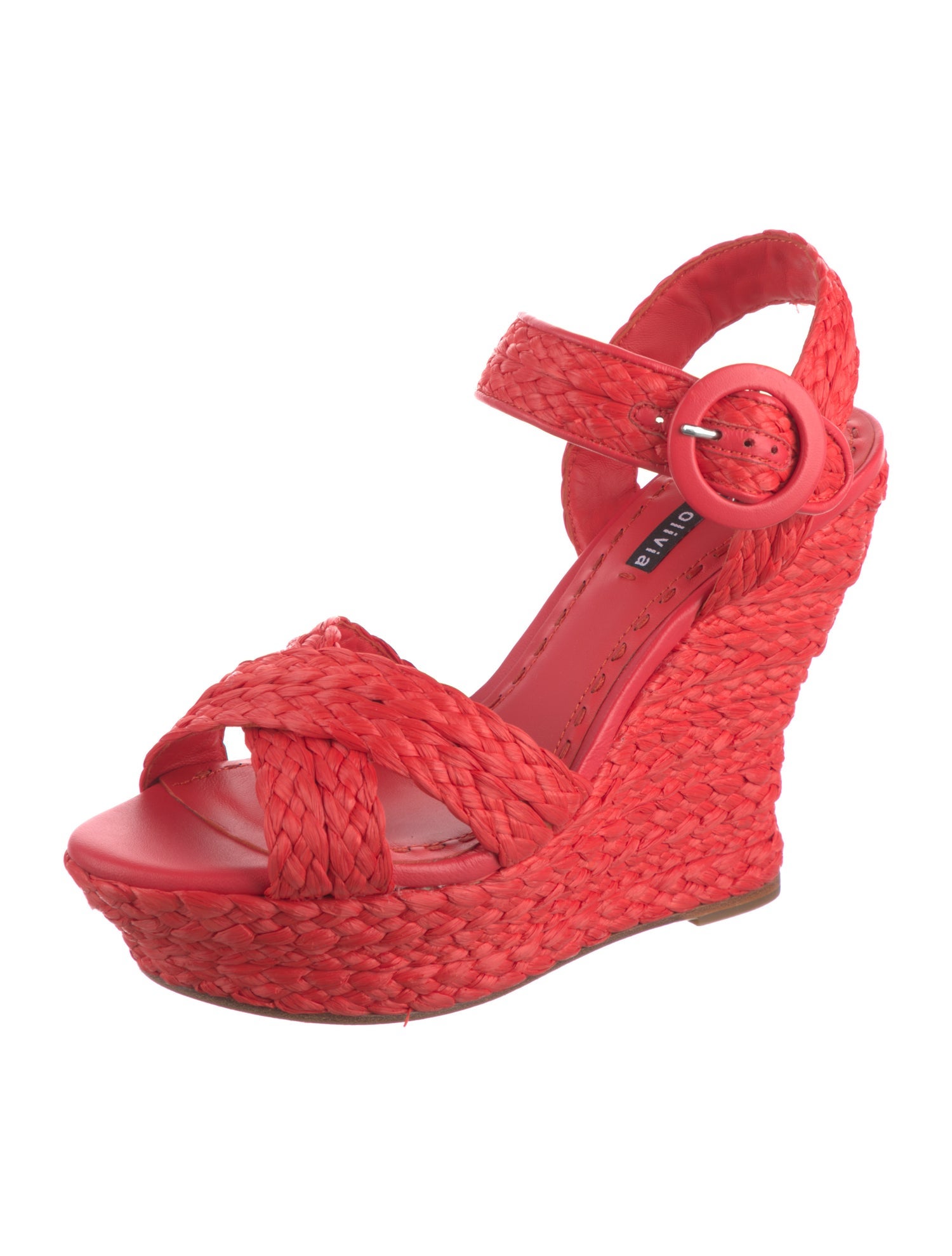 Alice + Olivia Straw Sandals