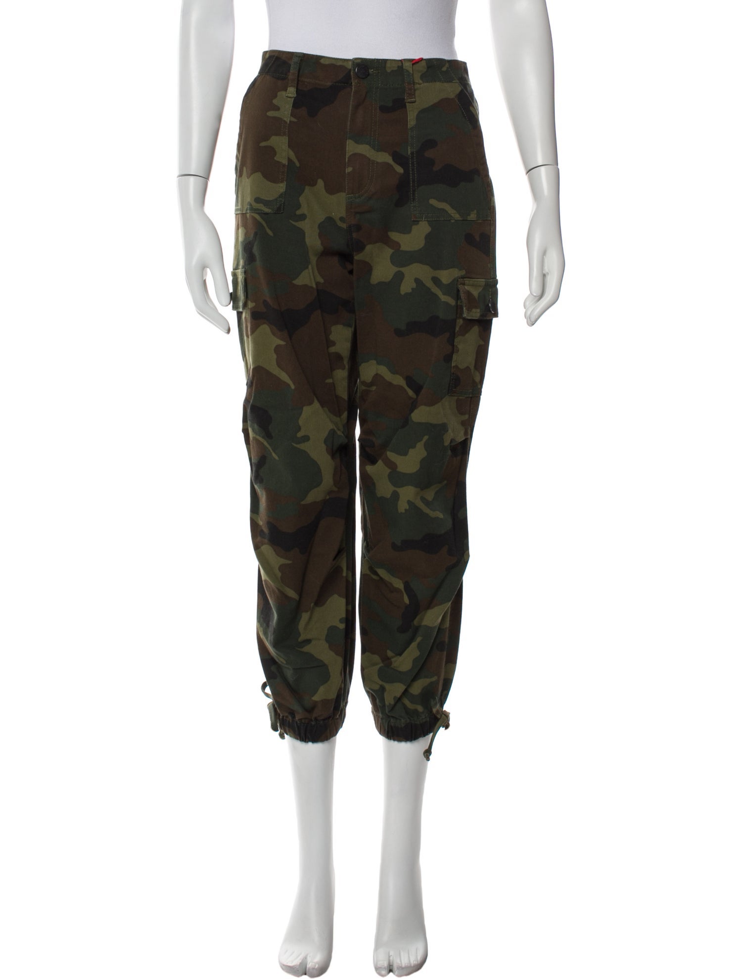 Alice + Olivia Camouflage Print Skinny Leg Pants