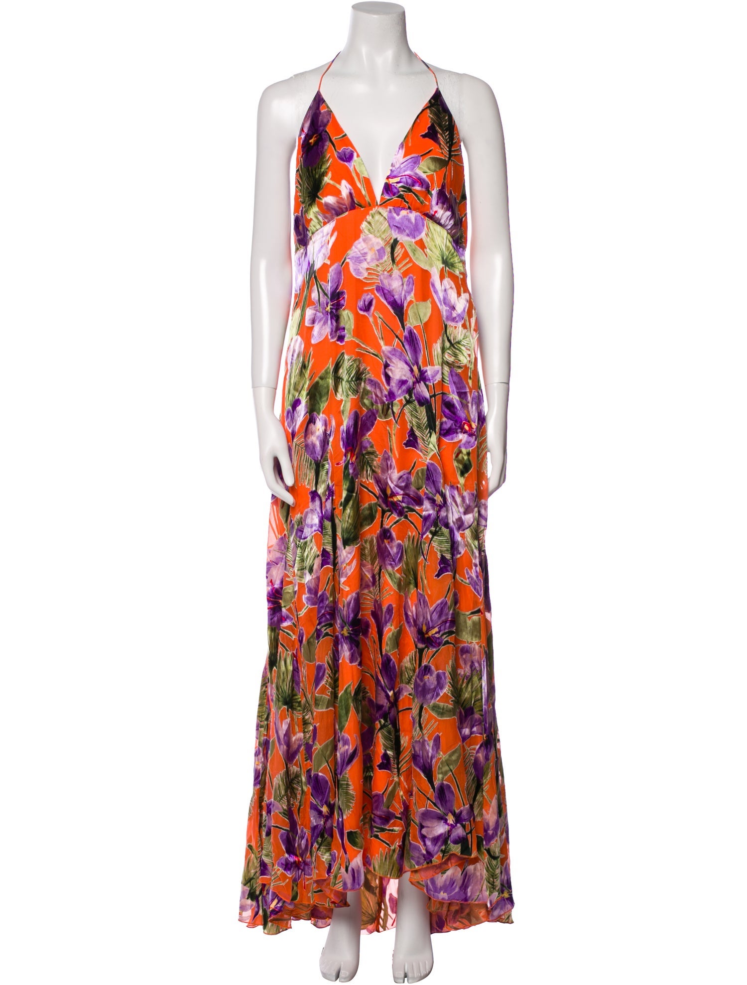 Alice + Olivia Floral Print Long Dress