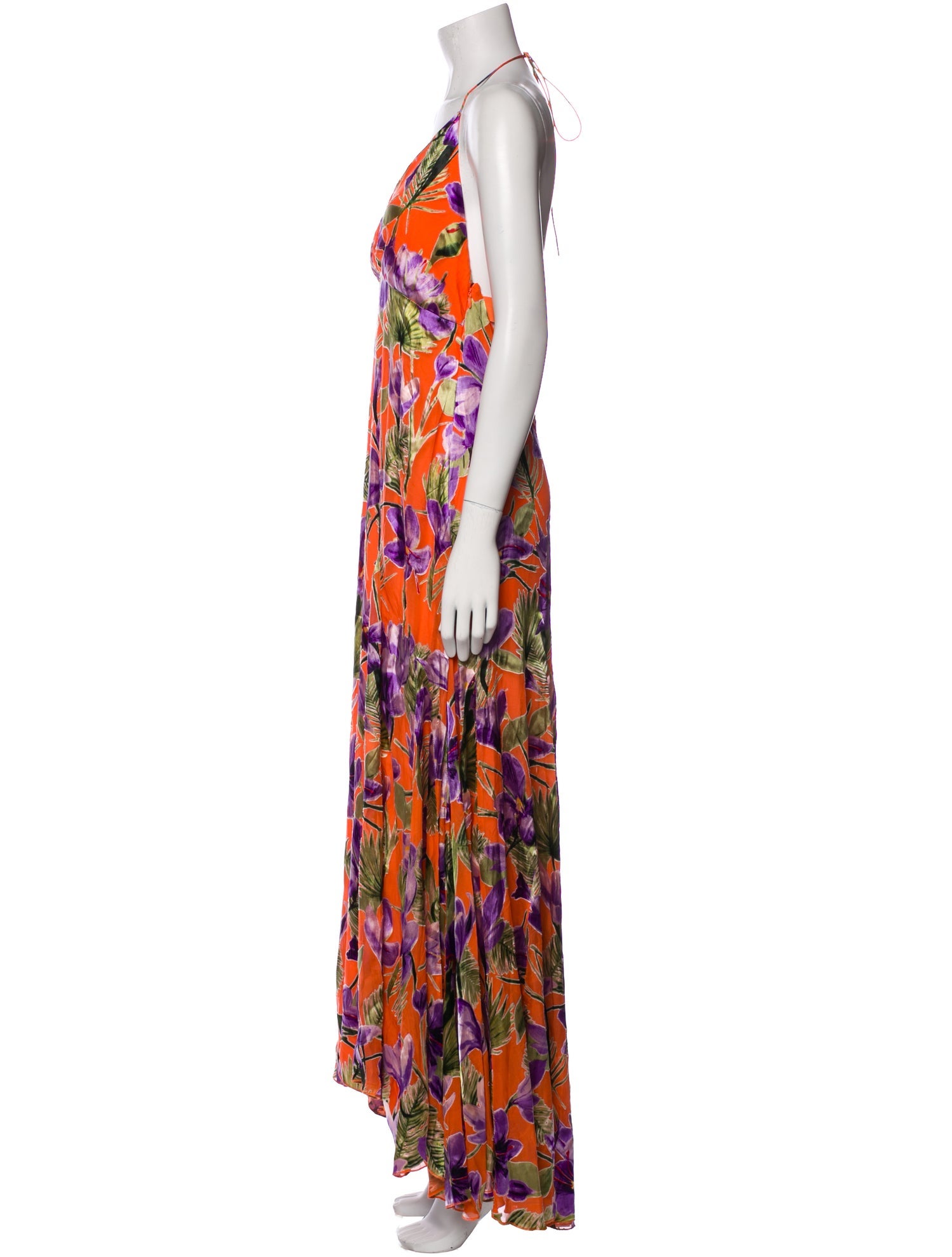 Alice + Olivia Floral Print Long Dress