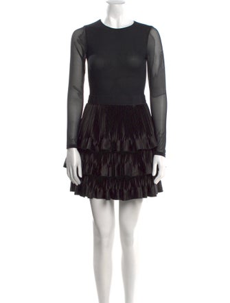Alice + Olivia Crew Neck Mini Dress