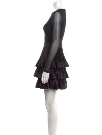 Alice + Olivia Crew Neck Mini Dress