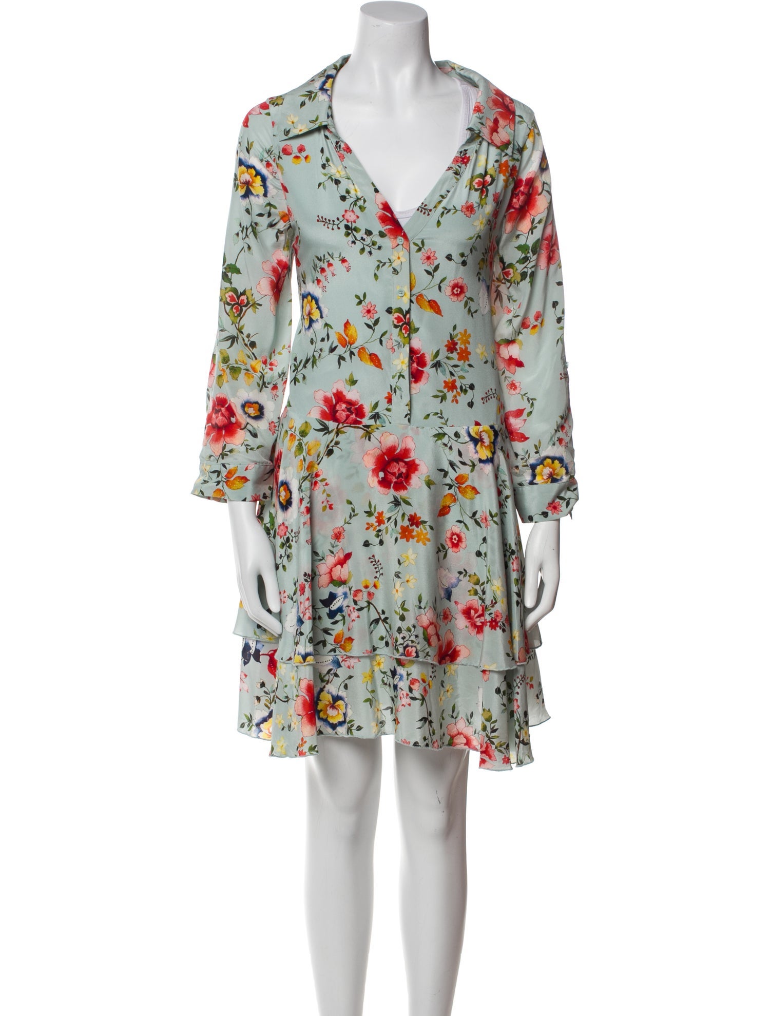 Alice + Olivia Silk Mini Dress