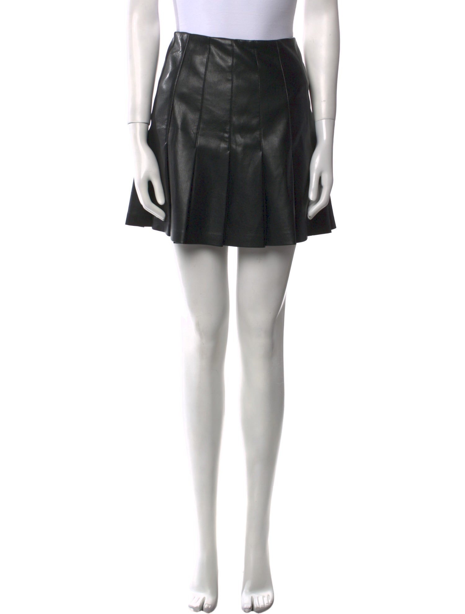 Alice + Olivia Faux Leather Mini Skirt
