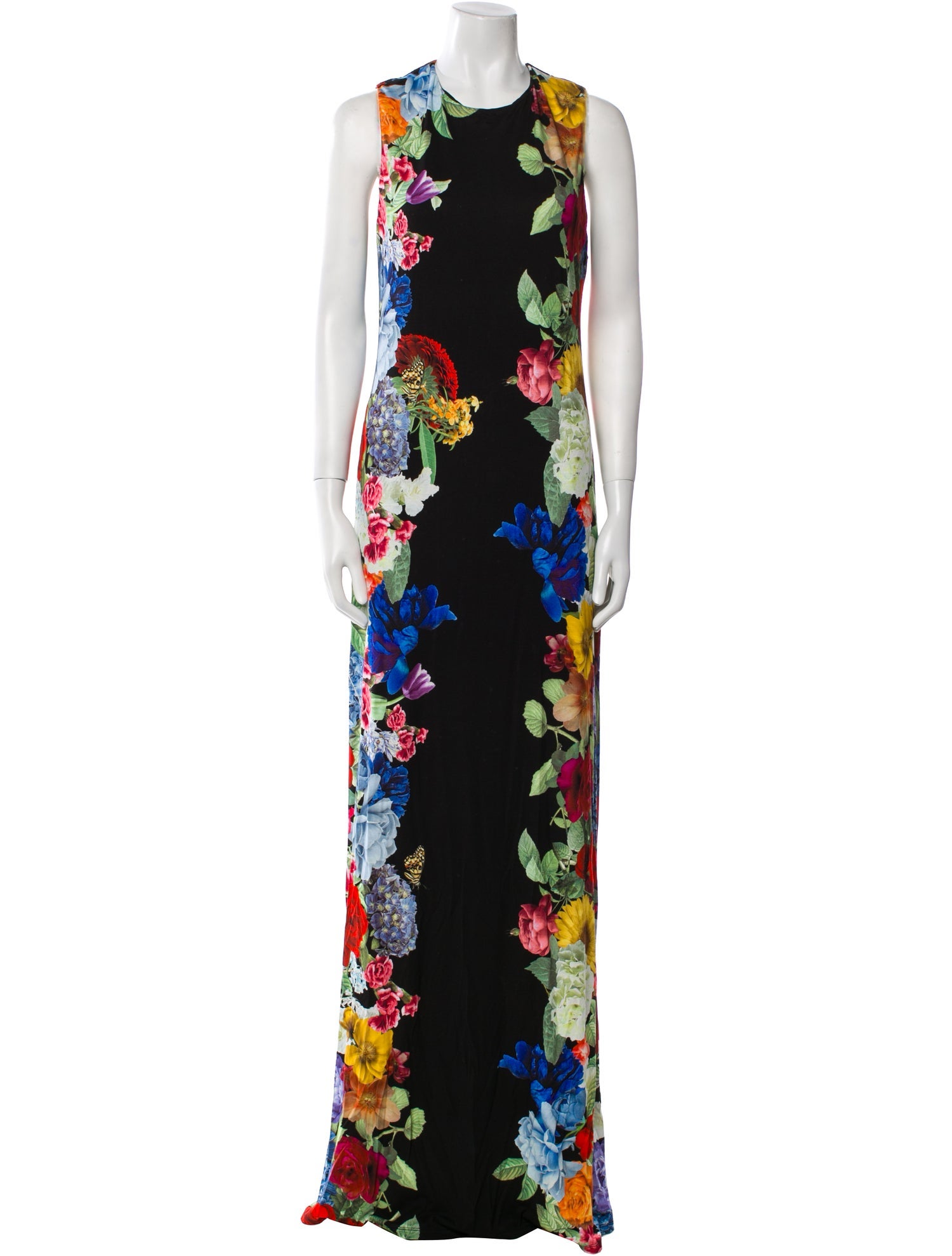Alice + Olivia Floral Print Long Dress