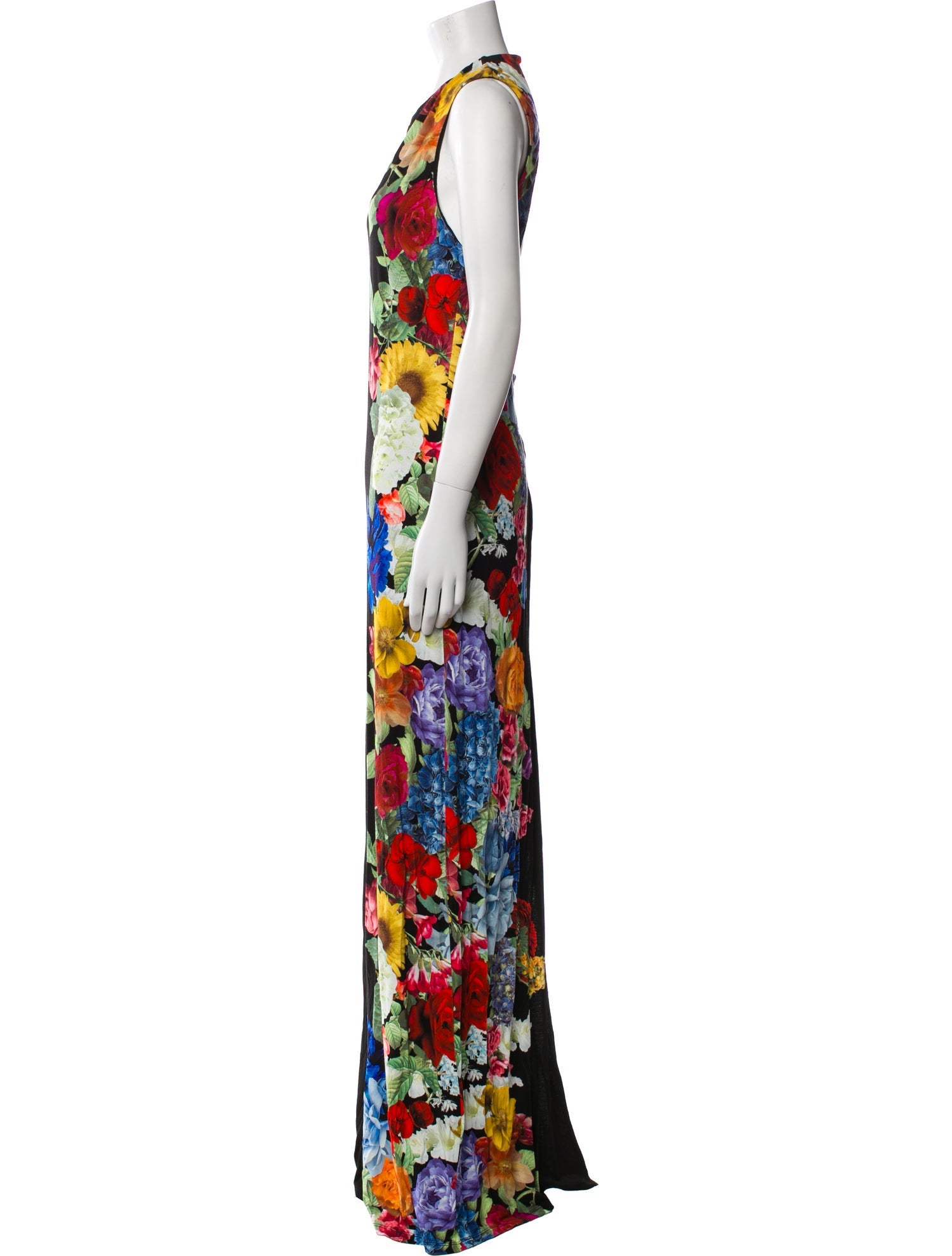 Alice + Olivia Floral Print Long Dress