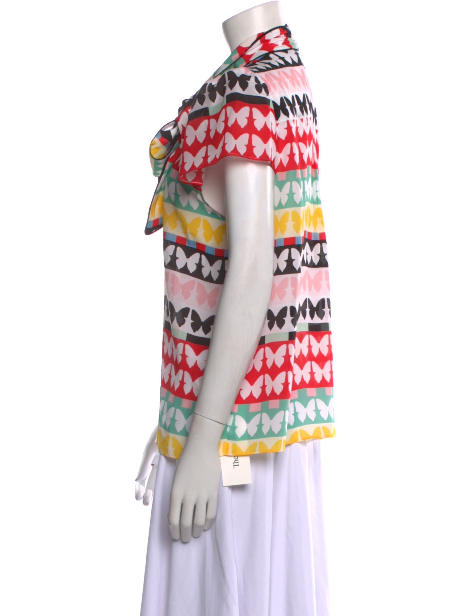 Alice + Olivia Silk Printed Blouse