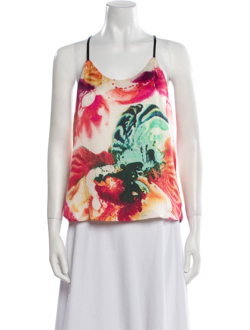 Alice + Olivia Silk Printed Top