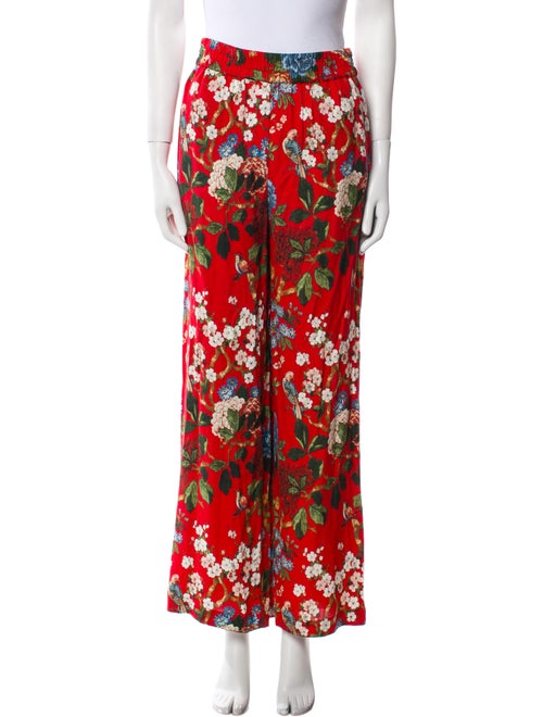 Alice + Olivia Floral Print Wide Leg Pants