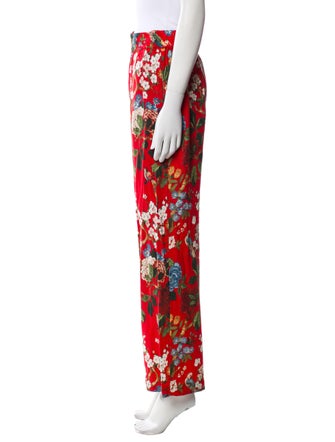 Alice + Olivia Floral Print Wide Leg Pants