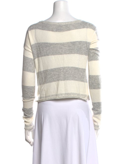 Alice + Olivia Striped V-Neck Sweater
