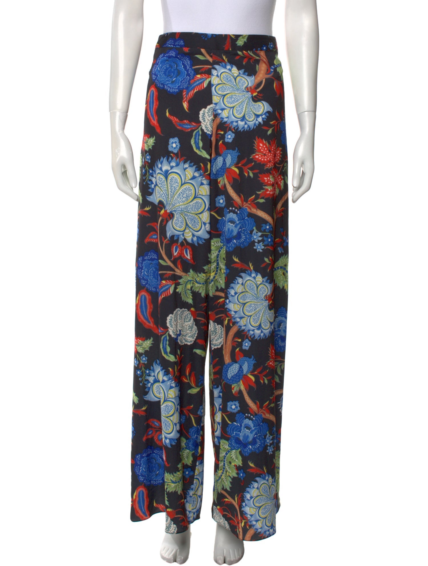 Alice + Olivia Floral Print Wide Leg Pants