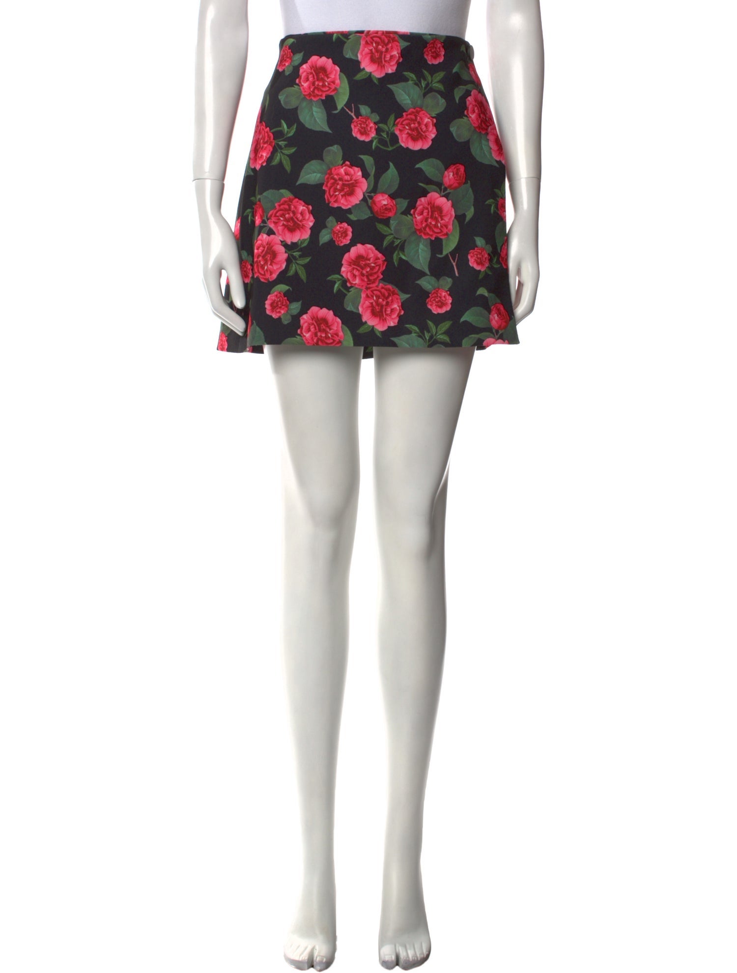 Alice + Olivia Floral Print Mini Skirt