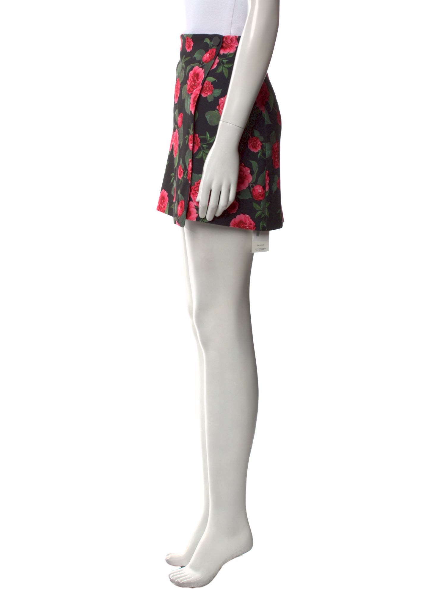 Alice + Olivia Floral Print Mini Skirt