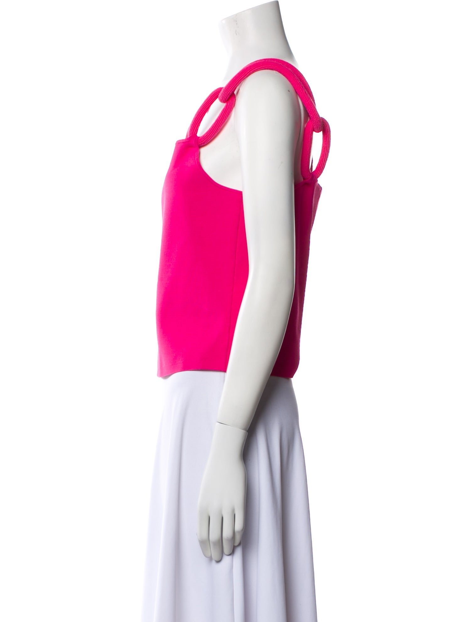 Alice + Olivia Square Neckline Sleeveless Crop Top