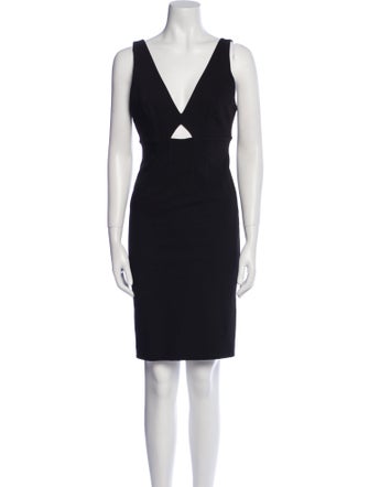 Alice + Olivia V-Neck Knee-Length Dress