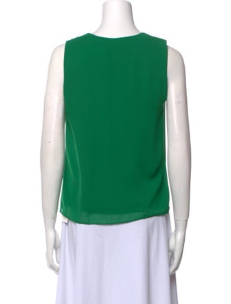 Alice + Olivia V-Neck Sleeveless Crop Top
