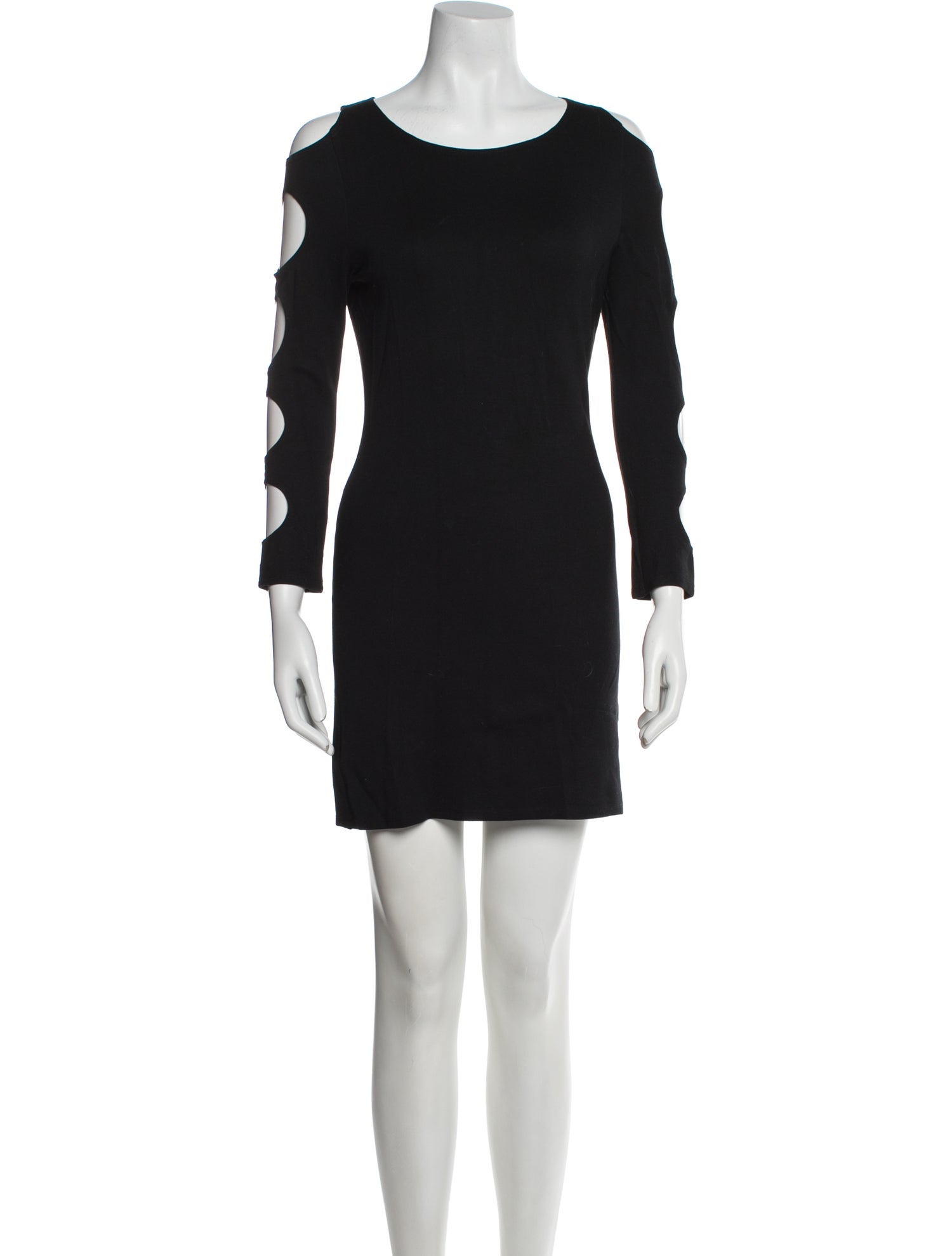 Alice + Olivia Bateau Neckline Mini Dress