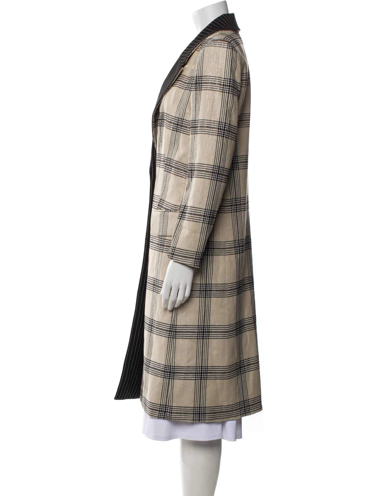 Alice + Olivia Plaid Print Coat