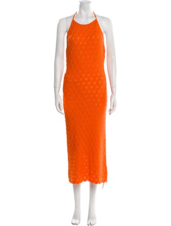 Alice + Olivia Halterneck Long Dress