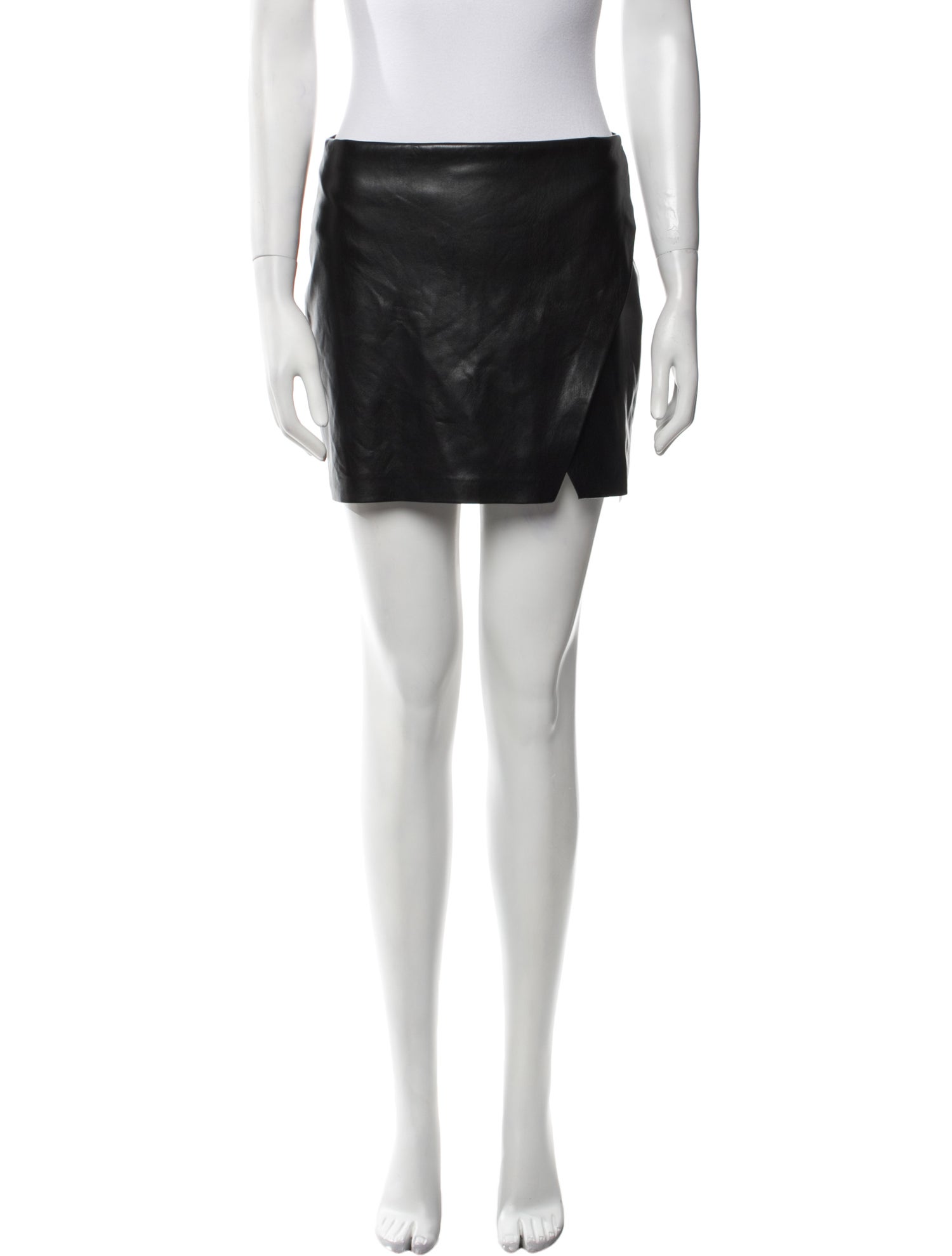 Alice + Olivia Leather Mini Skirt