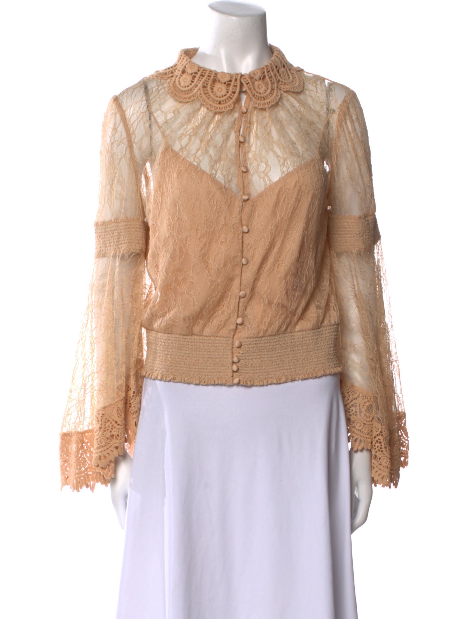 Alice + Olivia Mock Neck Long Sleeve Blouse w/ Tags