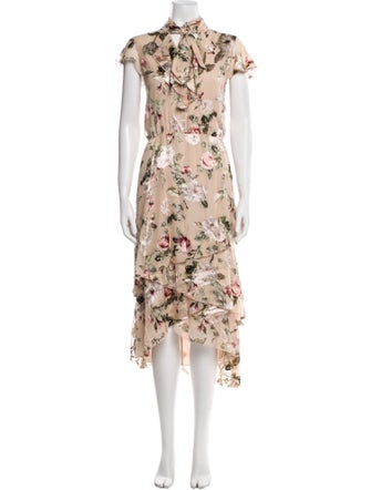 Alice + Olivia Silk Long Dress