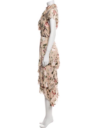 Alice + Olivia Silk Long Dress
