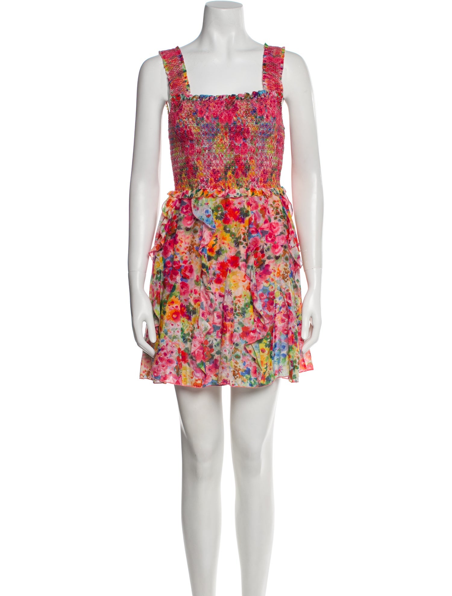 Alice + Olivia Floral Print Mini Dress