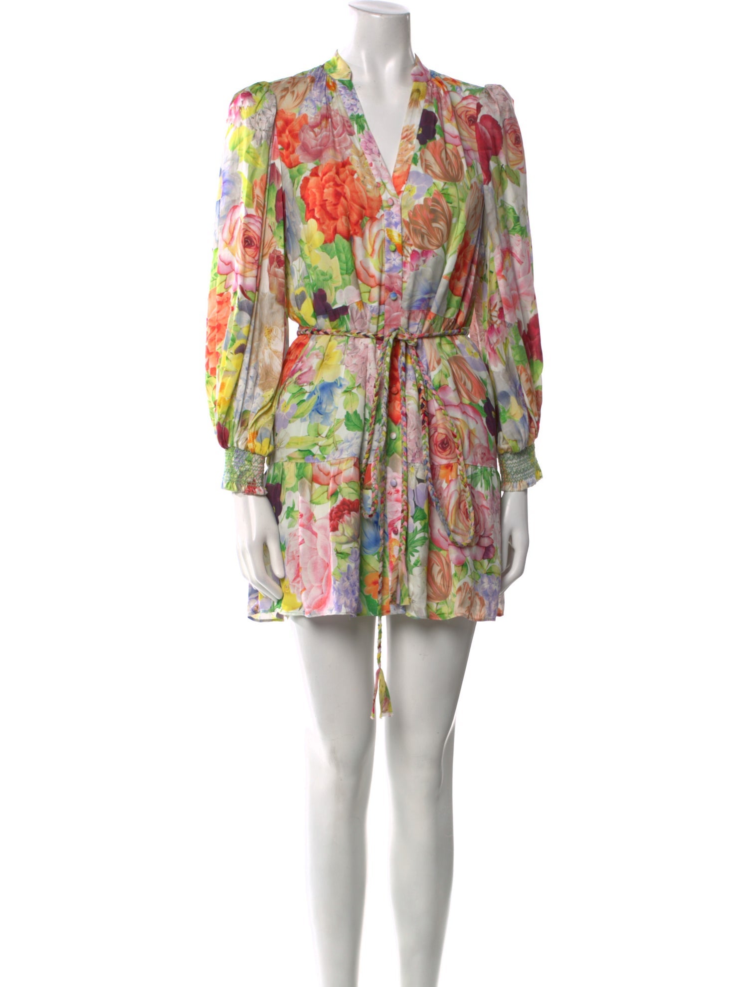 Alice + Olivia Floral Print Mini Dress