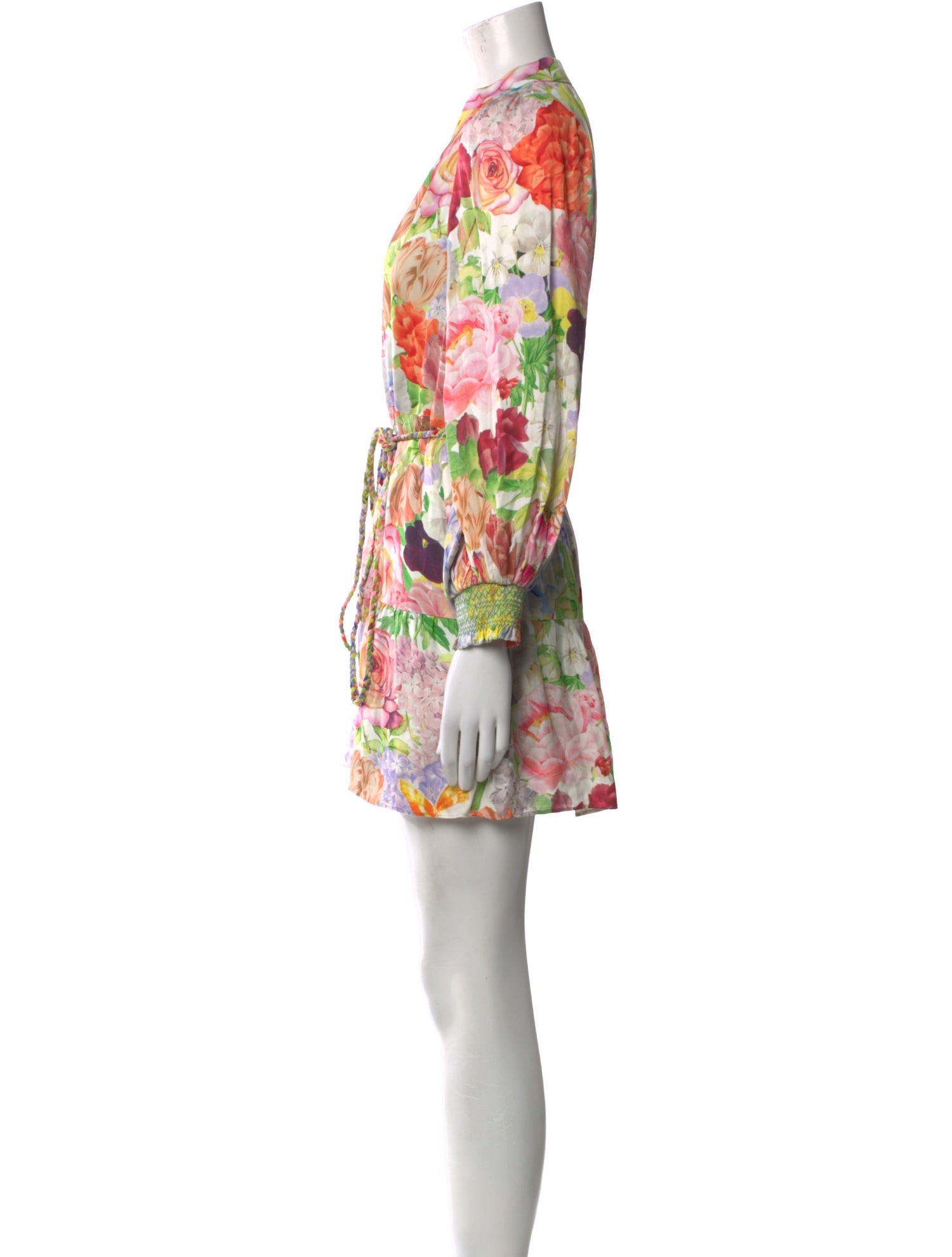 Alice + Olivia Floral Print Mini Dress