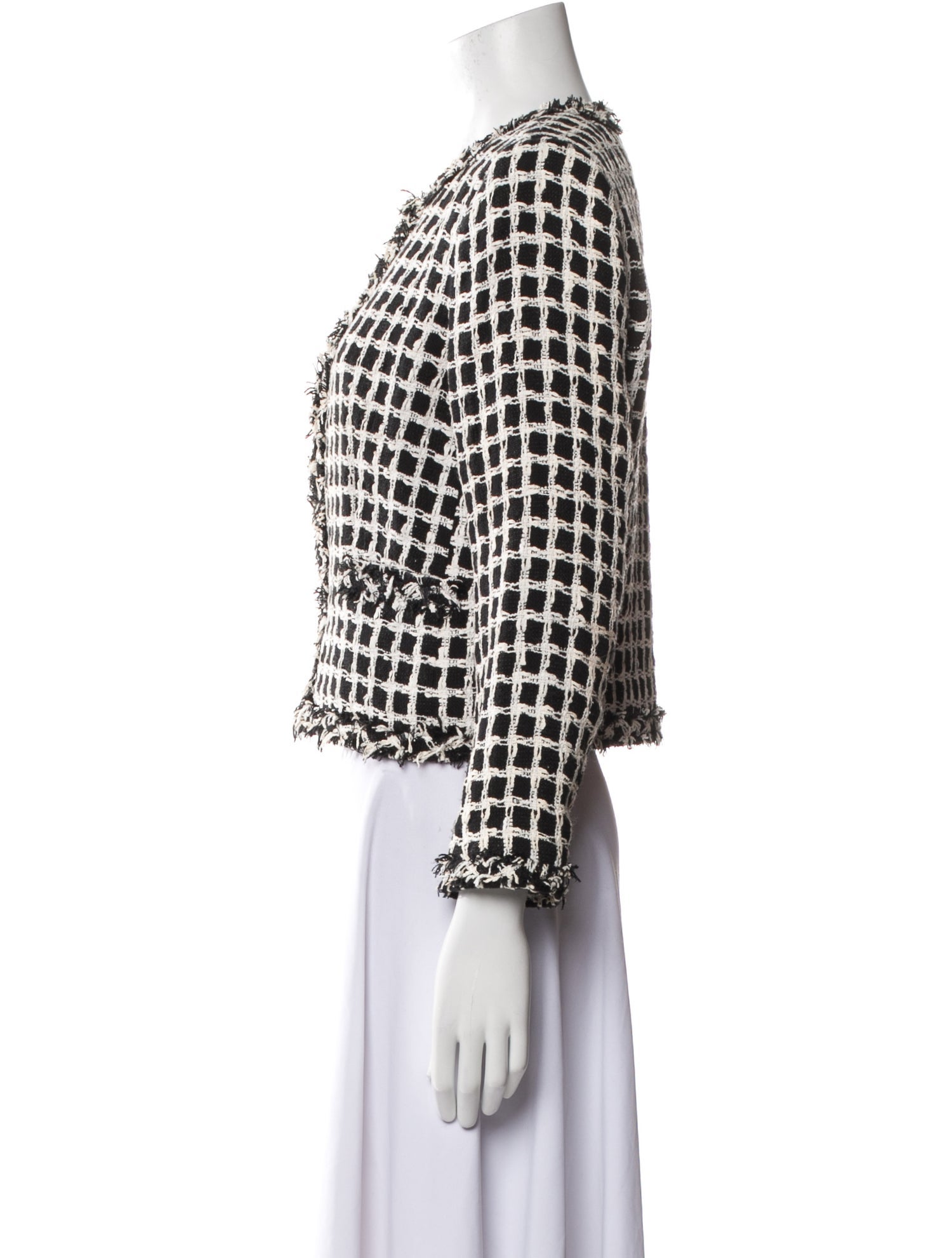Alice + Olivia Tweed Pattern Evening Jacket