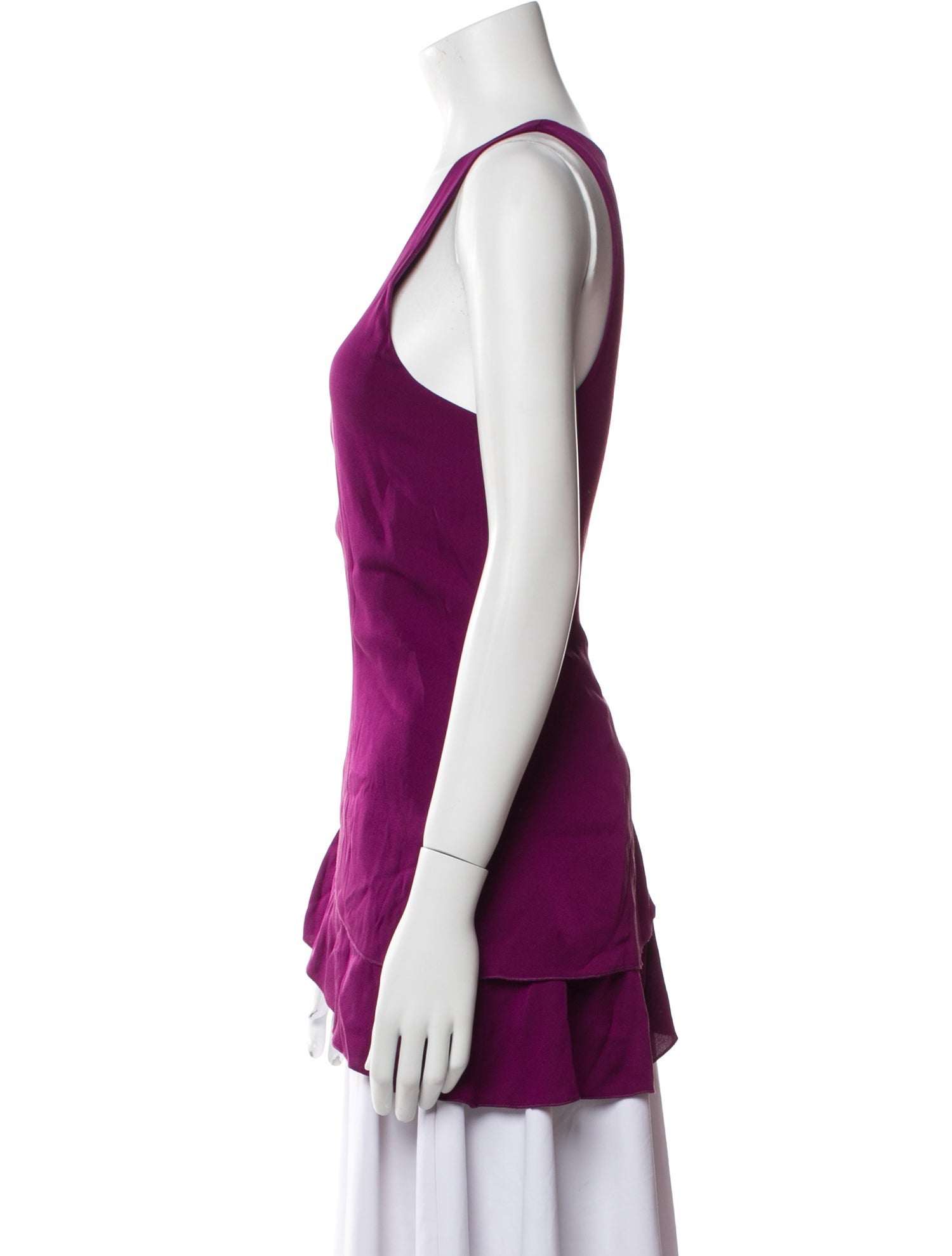 Alice + Olivia Silk Scoop Neck Top