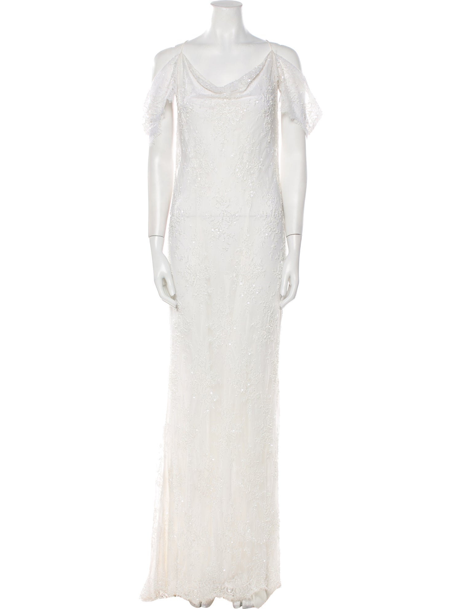 Alice + Olivia Cowl Neck Long Dress