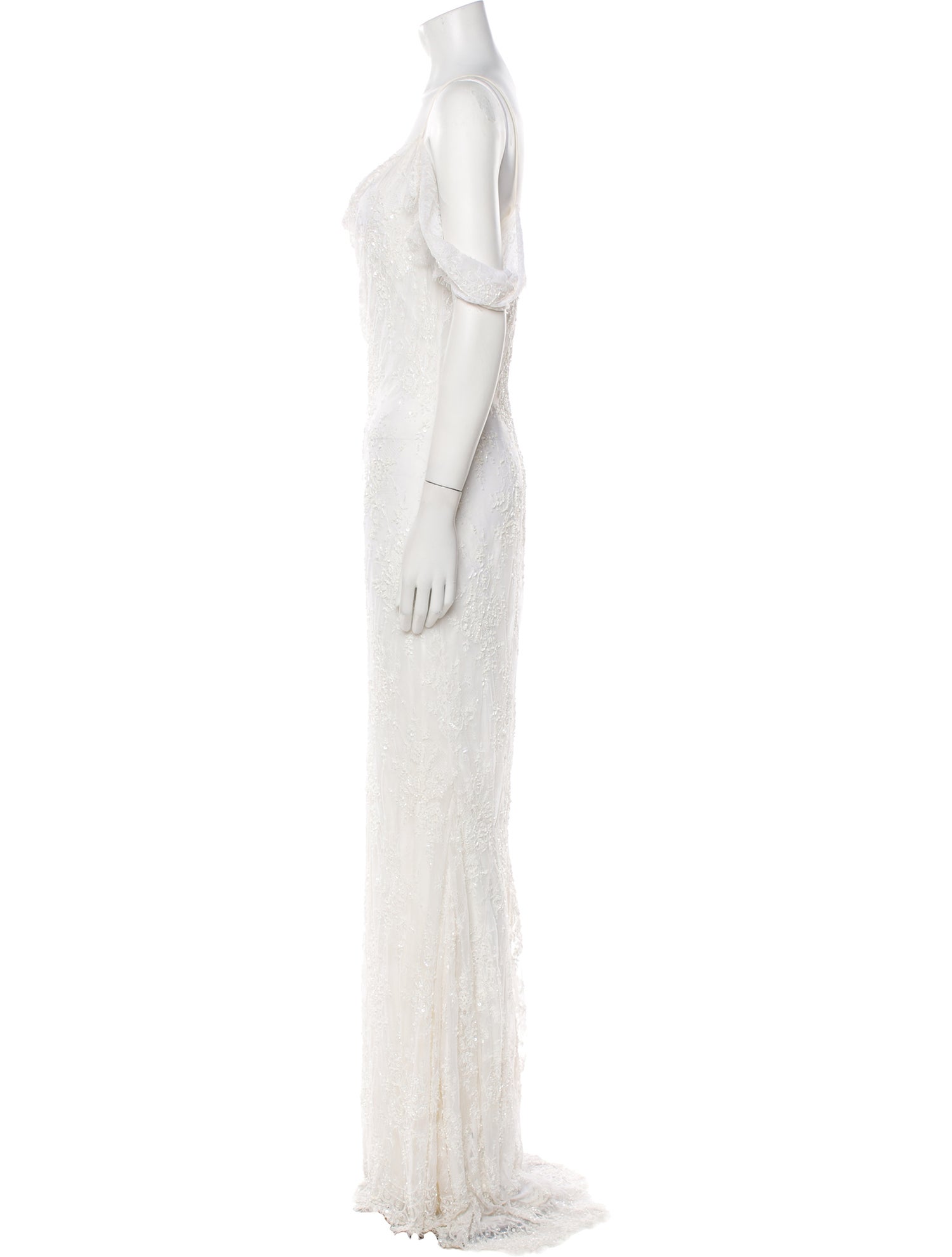 Alice + Olivia Cowl Neck Long Dress